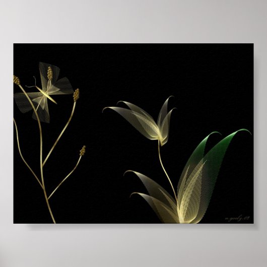 Beige on Black Poster (Voorkant)