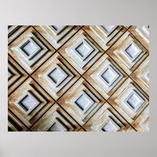 Beige oppervlakte poster (Voorkant)