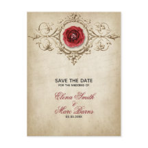 Beige Ornament en Red Rose