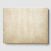 Beige Ornament en Red Rose Gastenboek (Achterkant)