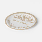 BEIGE OTOMI MEXICAANS PAPIEREN BORDJE (Gekanteld)