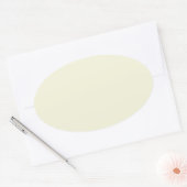 Beige Ovale Sticker (Envelop)
