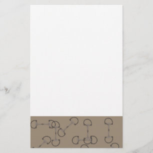 Beige paardenstaarten briefpapier