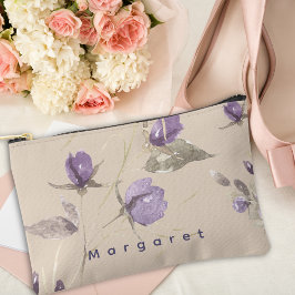 Beige Paarse Wilde Bloemen Elegantie Boho Trendy Etui