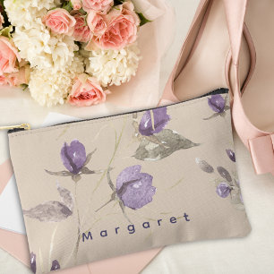 Beige Paarse Wilde Bloemen Elegantie Boho Trendy Etui