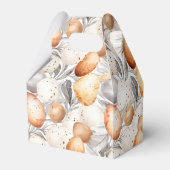 Beige paaskonijn gepersonaliseerd bedankdoosjes (Achterkant)