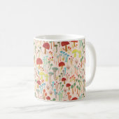 Beige paddenstoelbos koffiemok (Voorkant rechts)