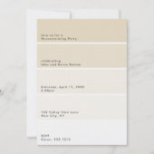 Beige Paint Chip Housewarming Party Kaart (Voorkant)