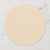 Beige Palet Thee Party Bruidsfeest Kaart (Achterkant)