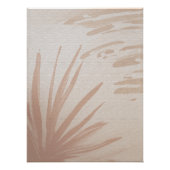 Beige Palm Zen Minimalistische Muurkunst Perfect Poster (Voorkant)