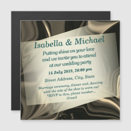 Beige 'paper' bij lichtbruine golvingen, nodig magnetische uitnodiging