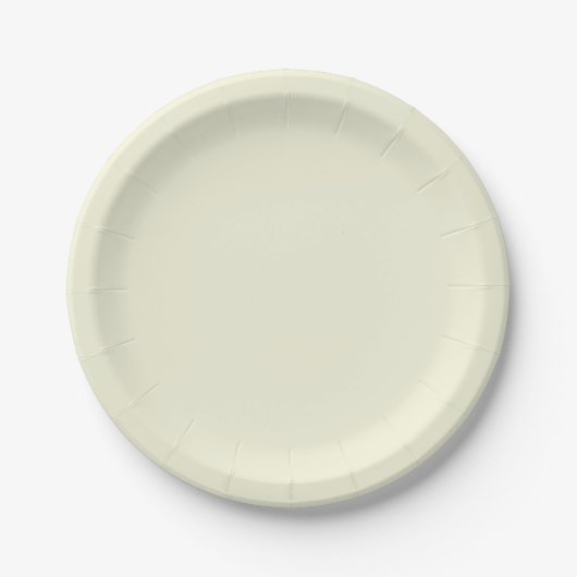 Beige papieren Borden Bordje (Voorkant)