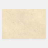 Beige Parchment look Inpakpapier Vel (Voorkant 3)