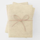 Beige Parchment look Inpakpapier Vel (In situ)