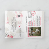 Beige paspoort bestemming bruiloft (Binnen)