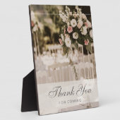 Beige pastel elegant dank u souvenir fotoplaat (Zijkant)