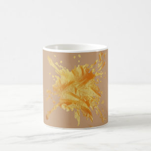 Beige Pastel Herfst Papieren Textuur Mok - Monogra