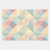 Beige pastel Spring kleuren set van 3 Inpakpapier Vel (Voorkant)