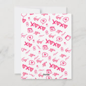 Beige Pastel Valentijnsdag Feestdagenkaart (Achterkant)