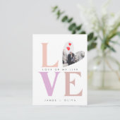 Beige Pastel Valentijnsdag Feestdagenkaart (Staand voorkant)