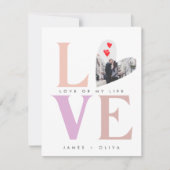 Beige Pastel Valentijnsdag Feestdagenkaart (Voorkant)