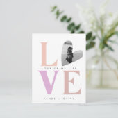 Beige Pastel Valentijnsdag Feestdagenkaart (Staand voorkant)