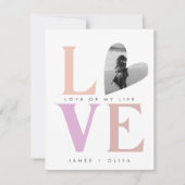 Beige Pastel Valentijnsdag Feestdagenkaart (Voorkant)