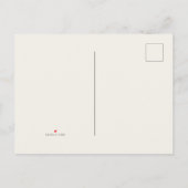 Beige Pastel Wilde Bloem Aankondigingskaart (Achterkant)