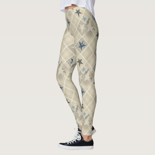 Beige patchwork leggings (Links)