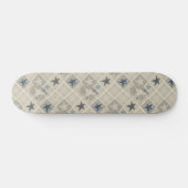 Beige patchwork persoonlijk skateboard (Horizontaal)