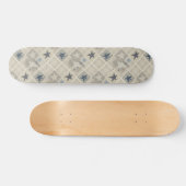 Beige patchwork persoonlijk skateboard (Horizontaal)