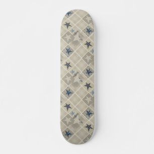 Beige patchwork persoonlijk skateboard