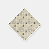 Beige patchwork servetten (Hoek)