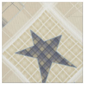 Beige patchwork stof (Close Up)