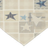 Beige patchwork tafelkleed (Gekanteld)