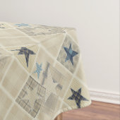 Beige patchwork tafelkleed (Voorbeeld)