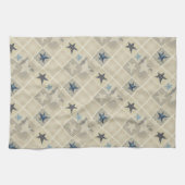 Beige patchwork theedoek (Horizontaal)