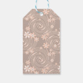 Beige patroon cadeaulabel (Achterkant)