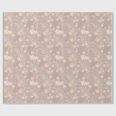 Beige patroon cadeaupapier (Vlak)