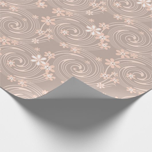 Beige patroon cadeaupapier (Hoek)