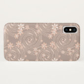 Beige patroon Case-Mate iPhone case (Achterkant (horizontaal))