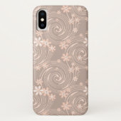 Beige patroon Case-Mate iPhone case (Achterkant)