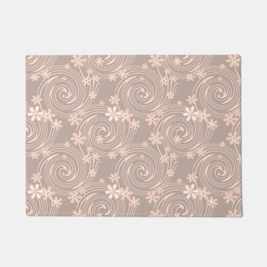 Beige patroon deurmat (Voorkant)