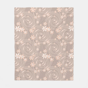 Beige patroon fleece deken