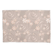 Beige patroon kussensloop (Voorkant)