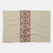 Beige patroon met groen theedoek (Horizontaal)