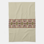 Beige patroon met groen theedoek (Verticaal)