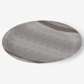 Beige Patroon Papieren Bordje (Gekanteld)