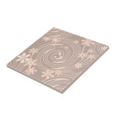 Beige patroon tegeltje (Zijkant)