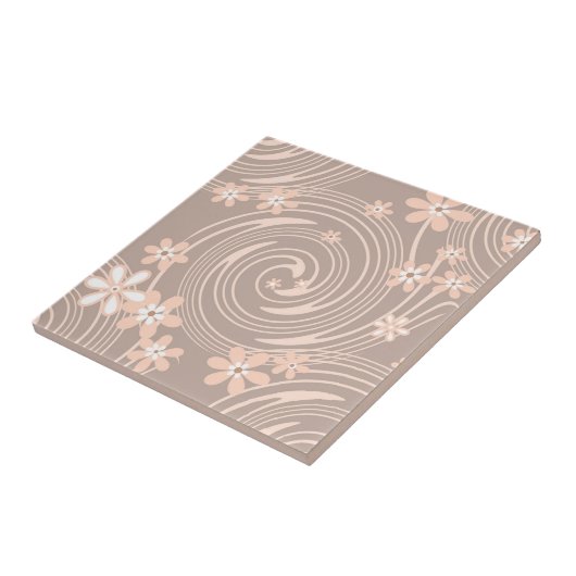 Beige patroon tegeltje (Zijkant)